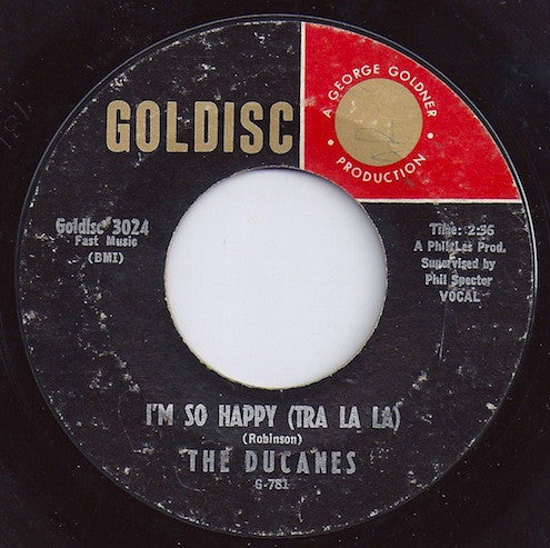 The Ducanes : I'm So Happy (Tra-La-La) / Little Did I Know (7", Single)