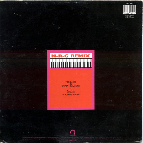Tony Carrasco : N-R-G (Remix) (12")