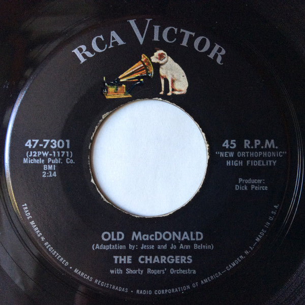 The Chargers (4) With Shorty Rogers’ Orchestra* : Old MacDonald  (7", Single)