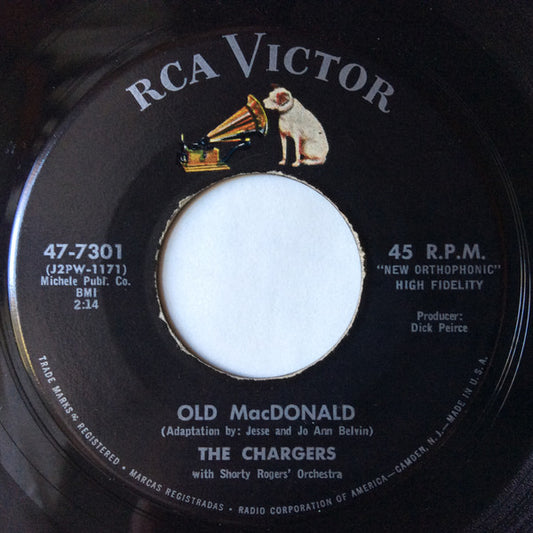 The Chargers (4) With Shorty Rogers’ Orchestra* : Old MacDonald  (7", Single)