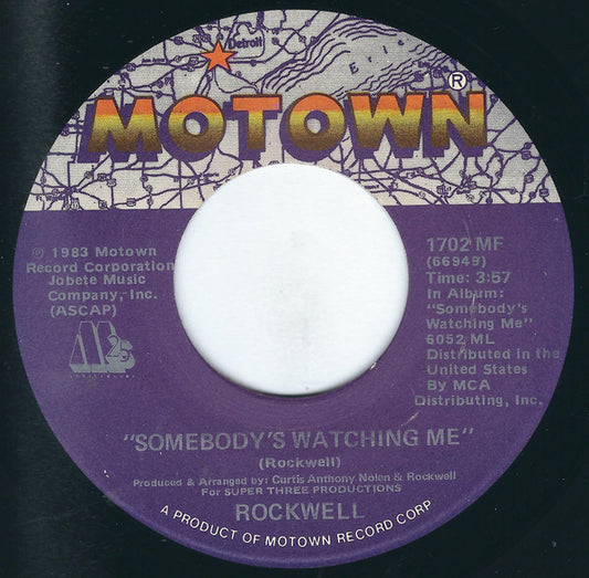 Rockwell : Somebody's Watching Me (7", Single)