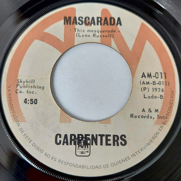 Carpenters : Por Favor Sr. Cartero = Please Mr. Postman (7", Single)