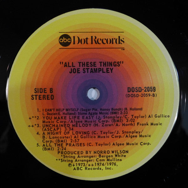 Joe Stampley : All These Things (LP, Comp)