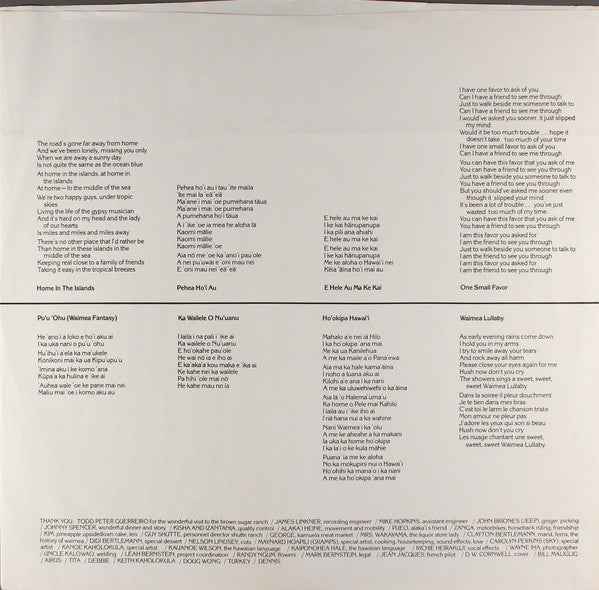 The Brothers Cazimero : Hawaii, In The Middle Of The Sea (LP, Album)