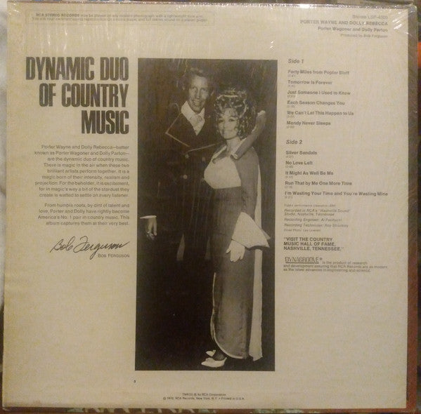 Porter Wagoner And Dolly Parton : Porter Wayne And Dolly Rebecca (LP, Album, Hol)
