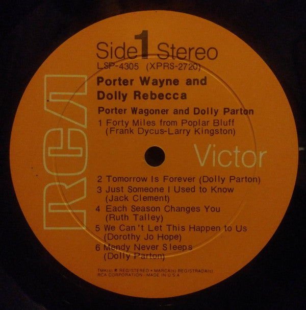 Porter Wagoner And Dolly Parton : Porter Wayne And Dolly Rebecca (LP, Album, Hol)