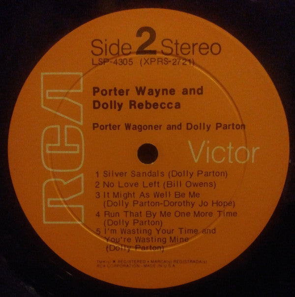Porter Wagoner And Dolly Parton : Porter Wayne And Dolly Rebecca (LP, Album, Hol)