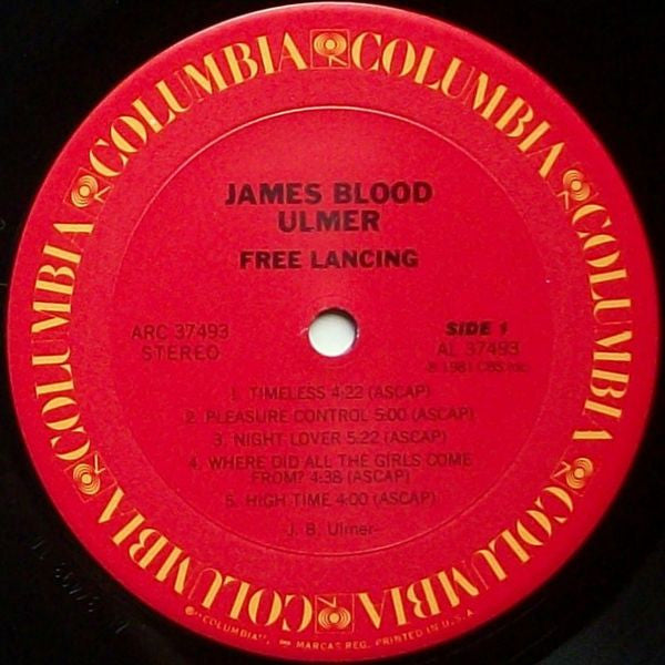 James Blood Ulmer : Free Lancing (LP, Album, Ter)