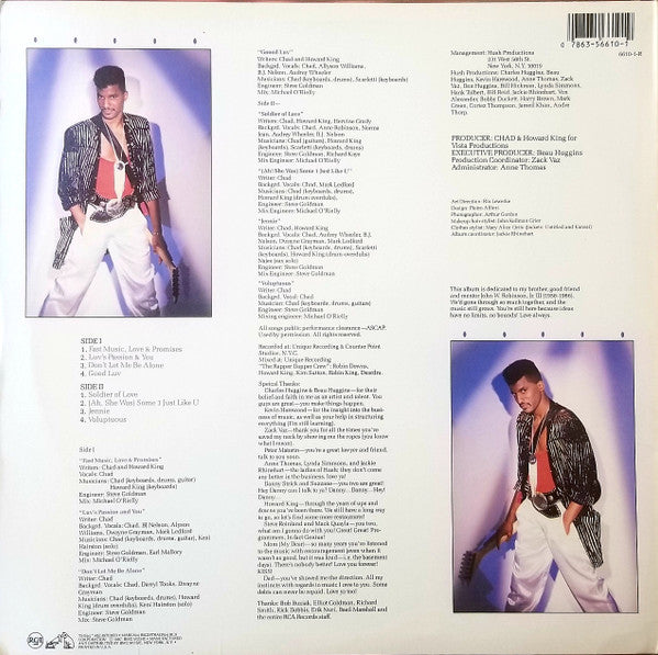 Chad : Fast Music, Love & Promises (LP, Album)