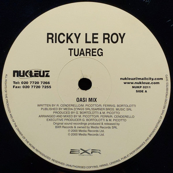 Ricky Le Roy : Tuareg (12")