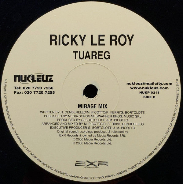 Ricky Le Roy : Tuareg (12")