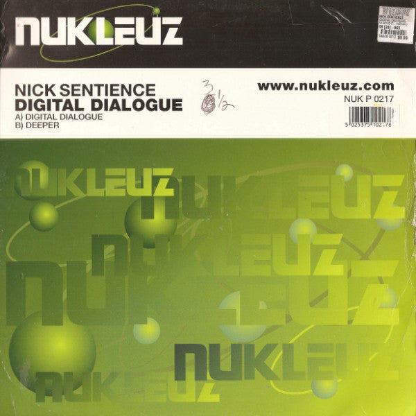 Nick Sentience : Digital Dialogue / Deeper (12")