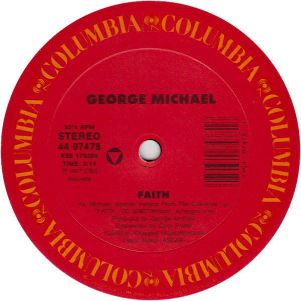 George Michael : Faith (12", Single, Car)