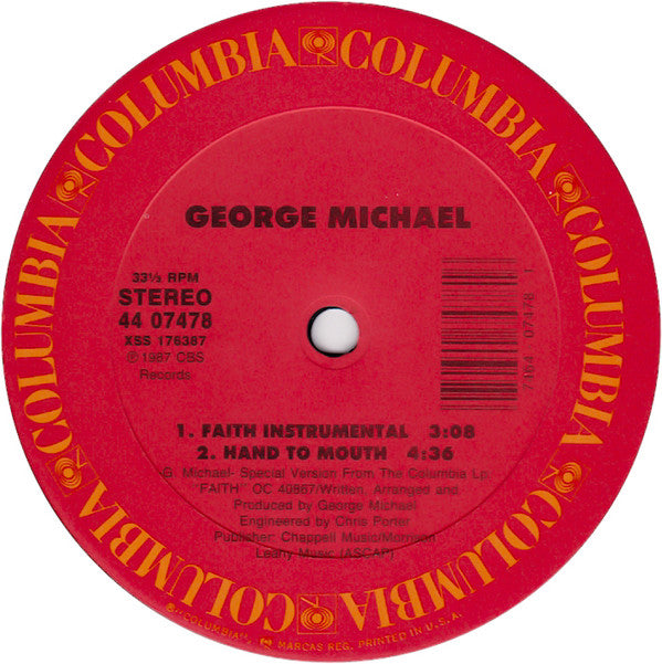 George Michael : Faith (12", Single, Car)