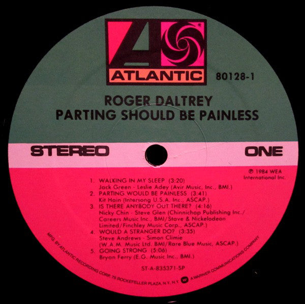 Roger Daltrey : Parting Should Be Painless (LP, Album, Spe)