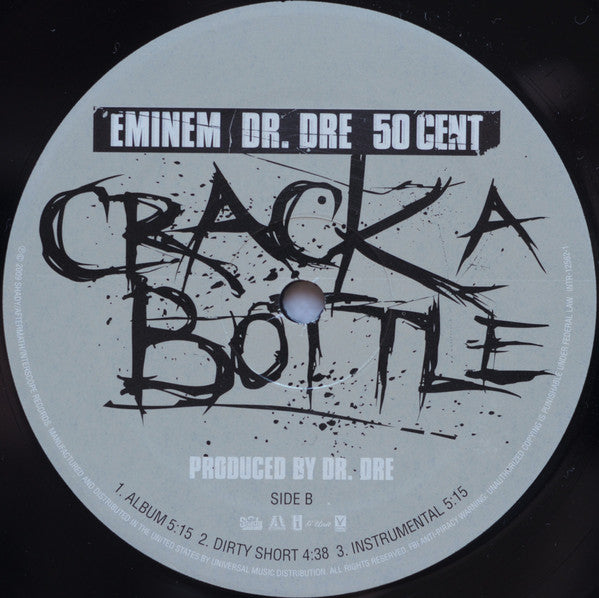 Eminem, Dr. Dre, 50 Cent : Crack A Bottle (12", Single, Promo)