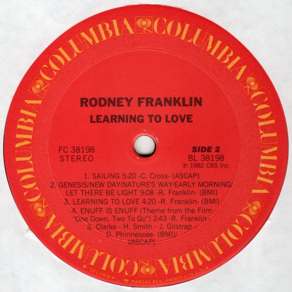 Rodney Franklin : Learning To Love (LP, Album)