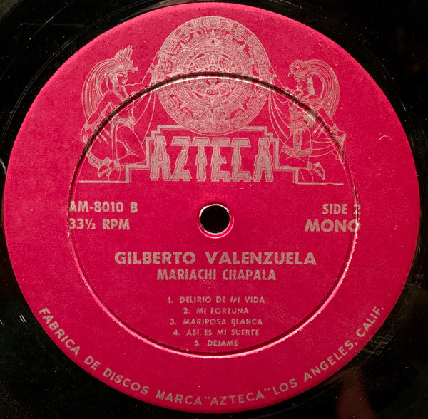 Gilberto Valenzuela Y Mariachi Chapala : Gilberto Valenzuela Y Mariachi Chapala (LP, Album, Mono)