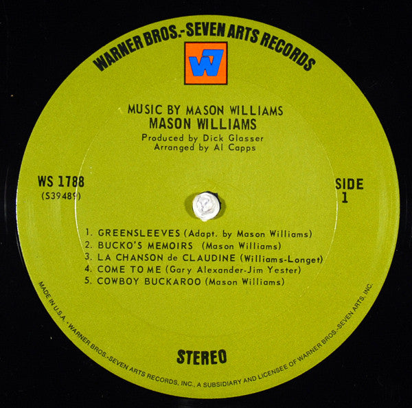 Mason Williams : Music By Mason Williams (LP, Album, Ter)