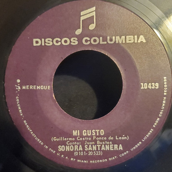 Sonora Santanera : Mi Gusto / Tristeza (7", Single)