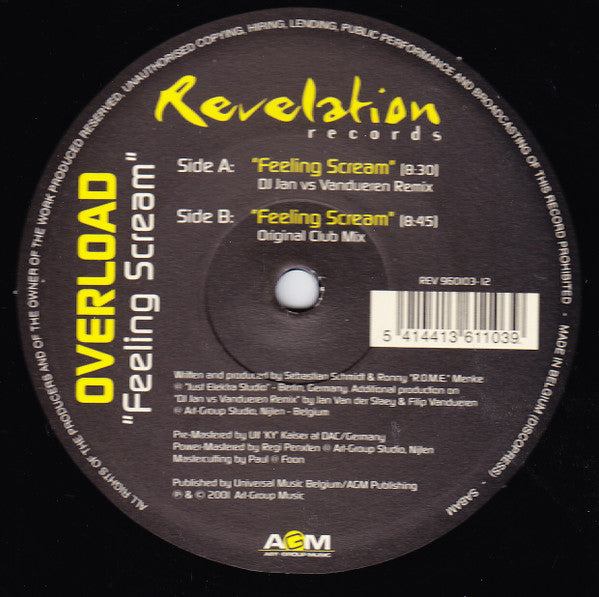 Overload : Feeling Scream (12")