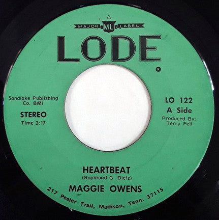 Maggie Owens : Heartbeat / Anyone But You (7")