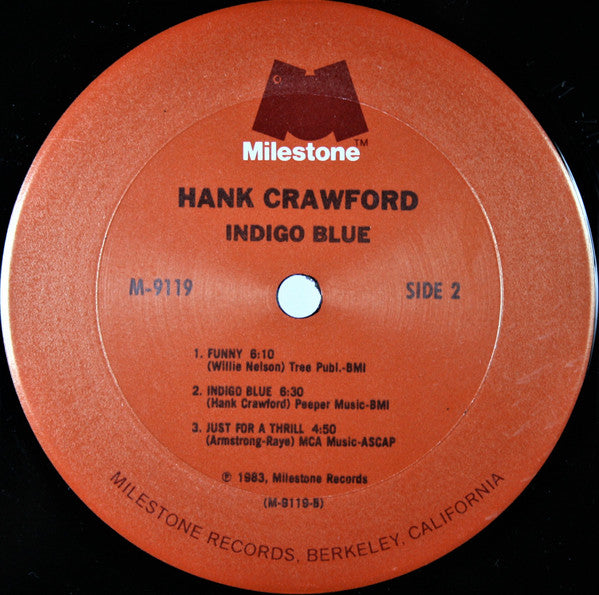 Hank Crawford : Indigo Blue (LP, Album, Pit)
