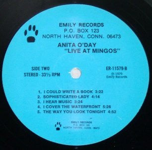 Anita O'Day With John Poole Trio Featuring Norman Simmons : Live At Mingo's (LP)