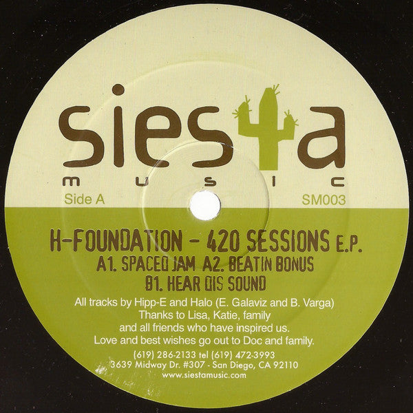 H-Foundation : 420 Sessions E.P. (12", EP)