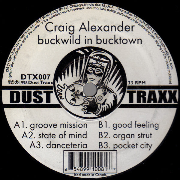 Craig Alexander : Buckwild In Bucktown (12")