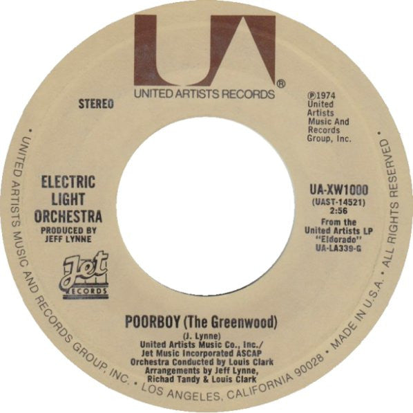 Electric Light Orchestra : Telephone Line (7", Single, Styrene)