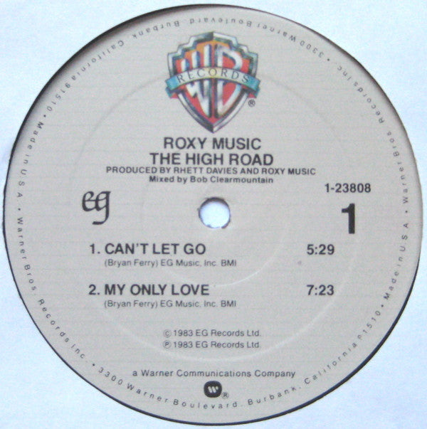 Roxy Music : The High Road (12")