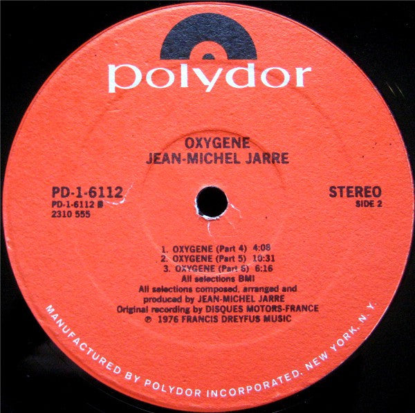 Jean-Michel Jarre : Oxygene (LP, Album, PRC)