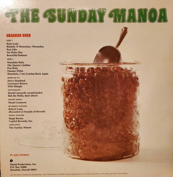 The Sunday Manoa : Cracked Seed (LP, Album, Gat)
