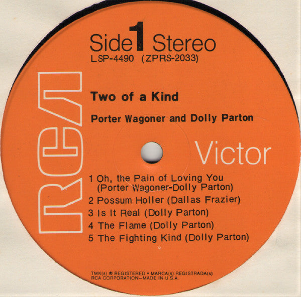 Porter Wagoner & Dolly Parton* : Two Of A Kind (LP, Album, Roc)