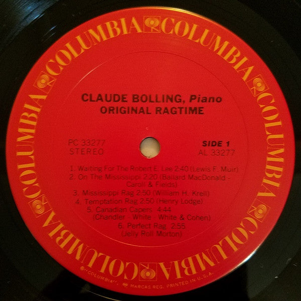 Claude Bolling : Original Ragtime (LP, Album)