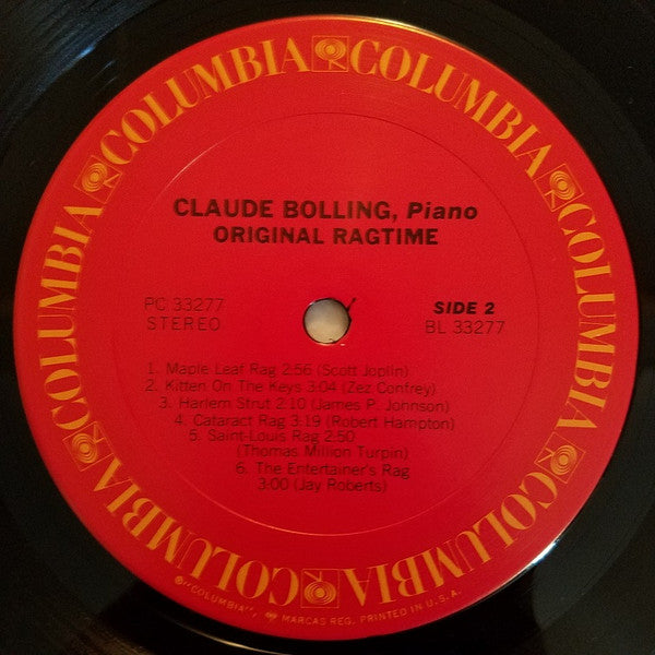 Claude Bolling : Original Ragtime (LP, Album)