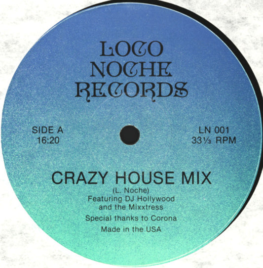 Unknown Artist : Crazy House Mix Volume 1 (12", S/Sided, Mixed, Unofficial)