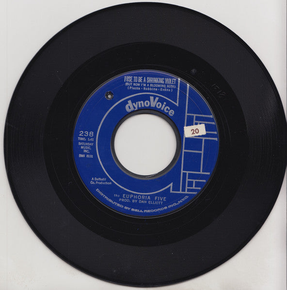 The Euphoria Five : Euphoria / I Used To Be A Shrinking Violet (7", Single, Styrene)