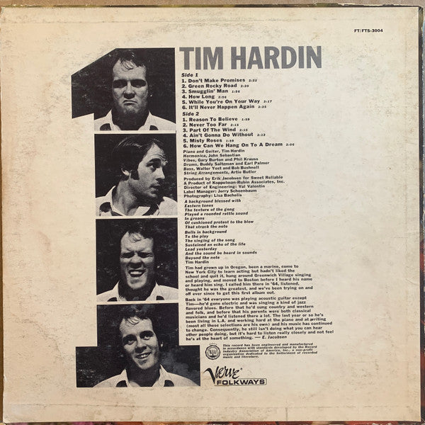 Tim Hardin : Tim Hardin 1 (LP, Album)