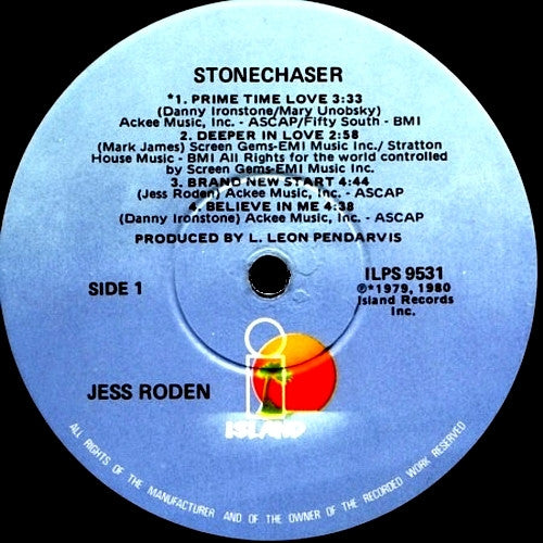 Jess Roden : Stonechaser (LP, Album, Los)