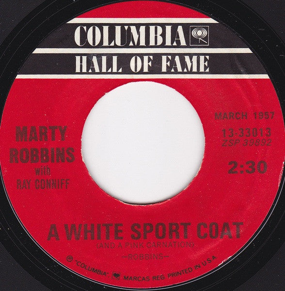 Marty Robbins : El Paso / A White Sport Coat (And A Pink Carnation) (7", Single, RE, Styrene)