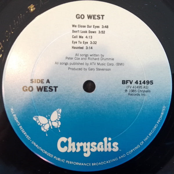 Go West : Go West (LP, Album, Pit)
