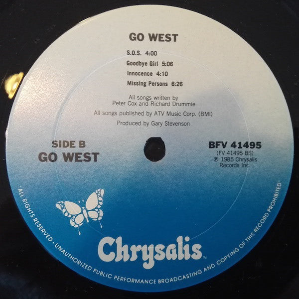 Go West : Go West (LP, Album, Pit)