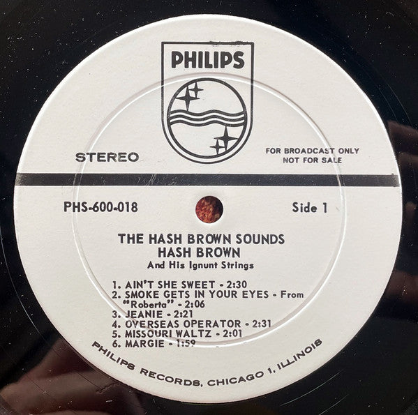 Hash Brown And His Ignunt Strings : The Hash Brown Sounds (LP, Album, Promo, dee)