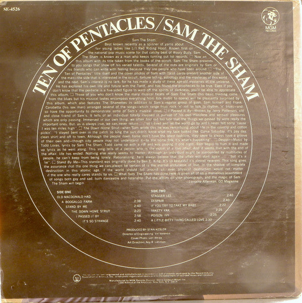 Sam The Sham : Ten Of Pentacles (LP, Album, Wad)