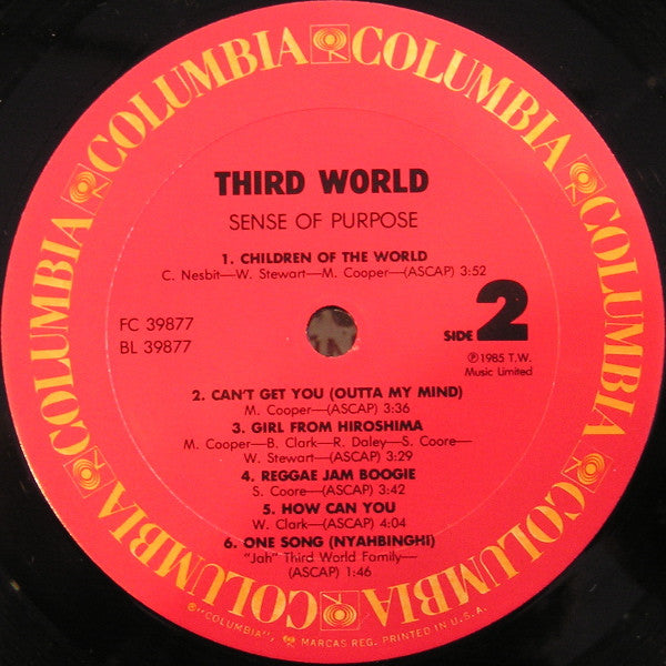Third World : Sense Of Purpose (LP, Album, Car)