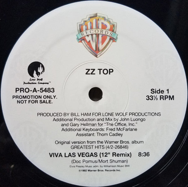 ZZ Top : Viva Las Vegas (12", Promo)