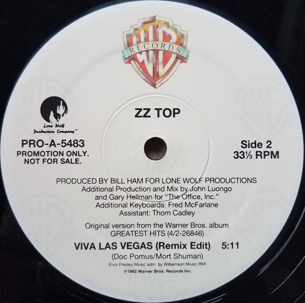 ZZ Top : Viva Las Vegas (12", Promo)