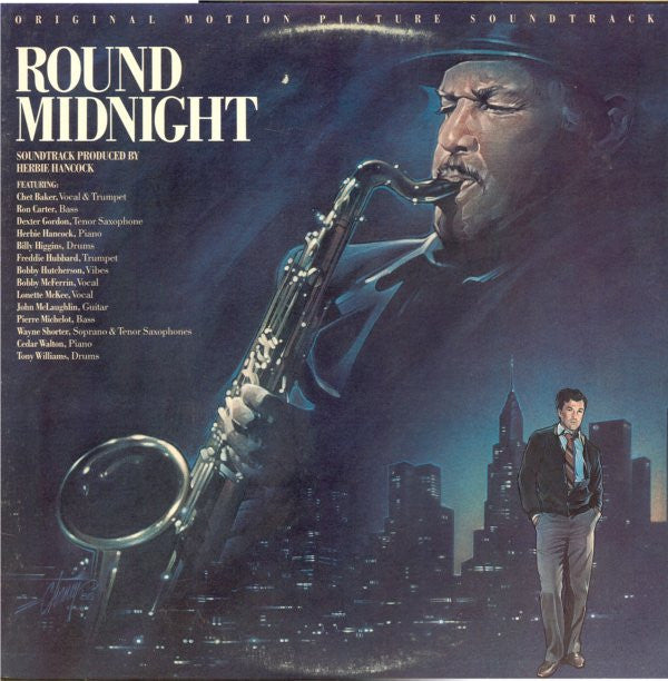 Herbie Hancock, Various : Round Midnight - Original Motion Picture Soundtrack (LP, Album, Car)